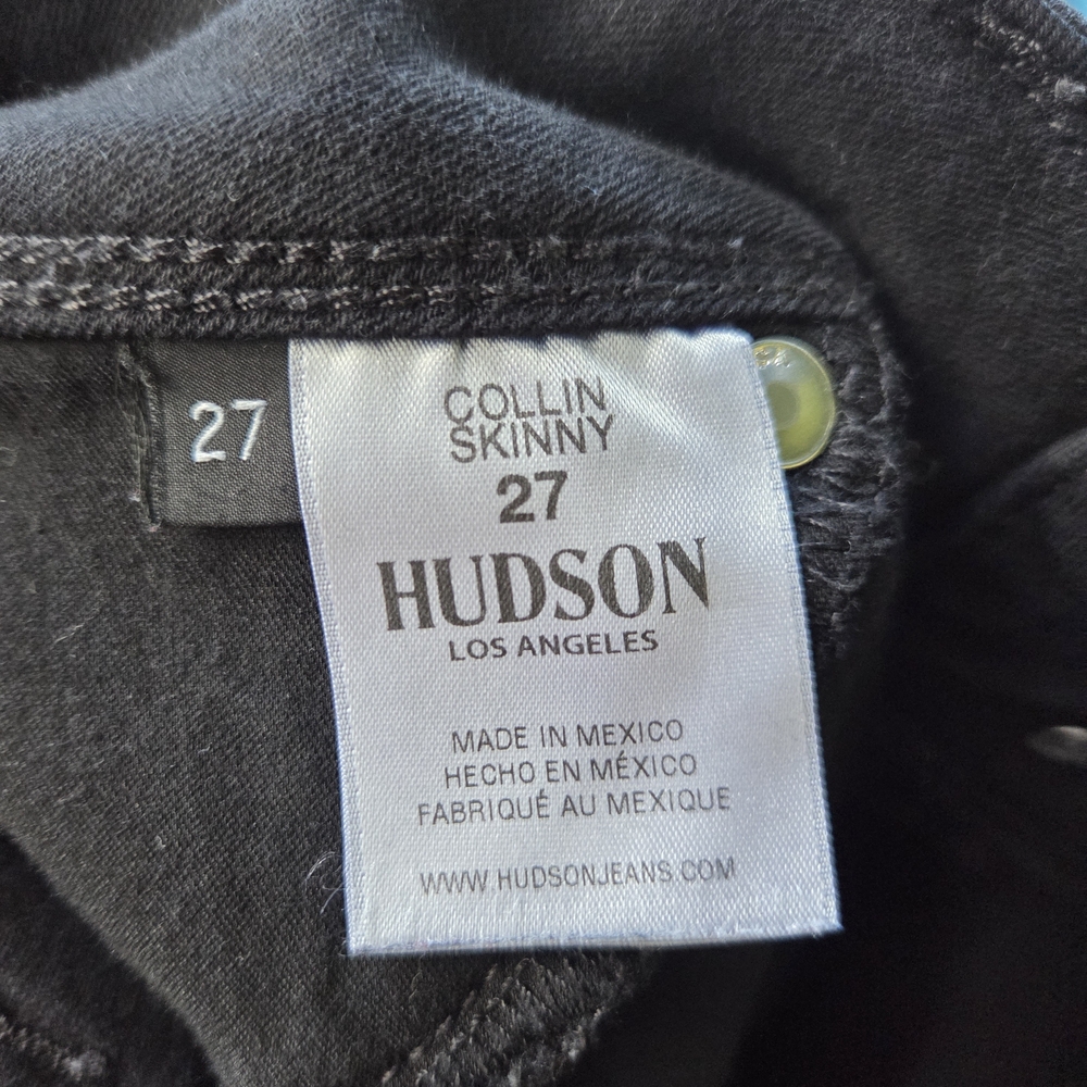 Hudson Womens‎ Black Collin Skinny Jeans Size 27 - Picture 5 of 5